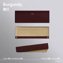 [Group Buy] Neo65 Core Plus Keyboard Kit -Qwertyqop Store Anodized Burgundy Brass weight