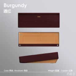 [Group Buy] Neo65 Core Plus Keyboard Kit -Qwertyqop Store Anodized Burgundy Copper weight
