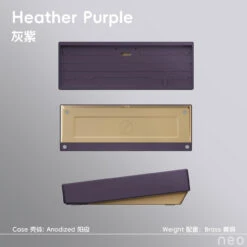 [Group Buy] Neo65 Core Plus Keyboard Kit -Qwertyqop Store Anodized Heather Purple Brass weight