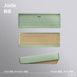[Group Buy] Neo65 Core Plus Keyboard Kit -Qwertyqop Store Anodized Jade Brass weight