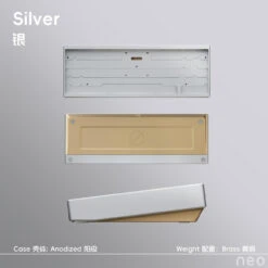 [Group Buy] Neo65 Core Plus Keyboard Kit -Qwertyqop Store Anodized Silver Brass weight