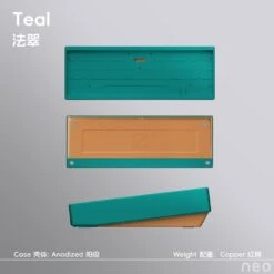 [Group Buy] Neo65 Core Plus Keyboard Kit -Qwertyqop Store Anodized Teal Copper weight
