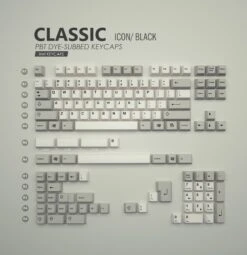 XMI PBT Keycaps V3 -Qwertyqop Store classiciconblack