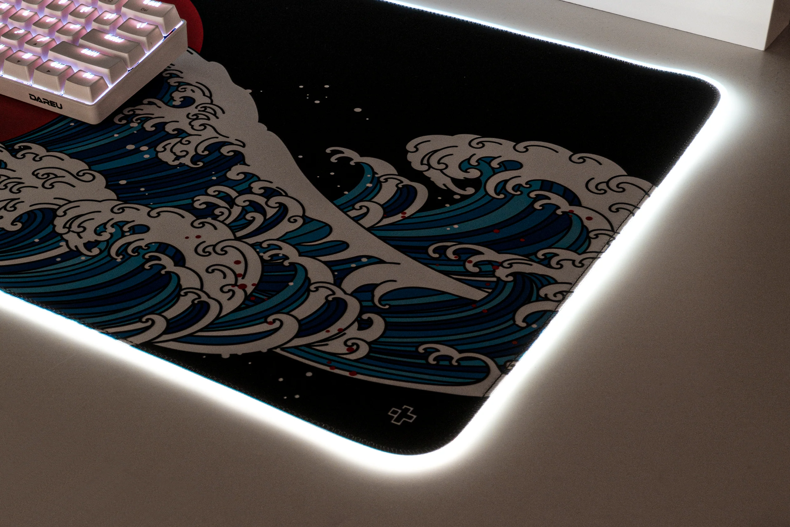 Qwertyqop Store -Qwertyqop Store deskmat japanWave RGB11