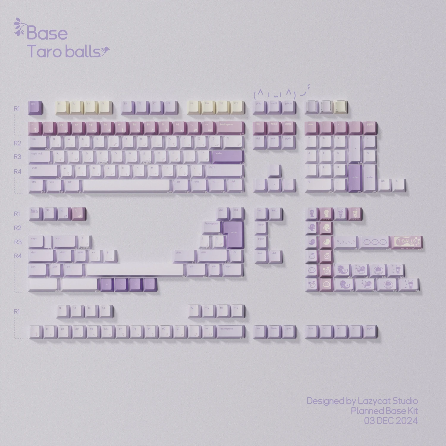 QK Taro Balls Keycaps 7 QK Taro Balls Keycaps - Image 7